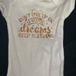 Baby Onesie with Saying on front